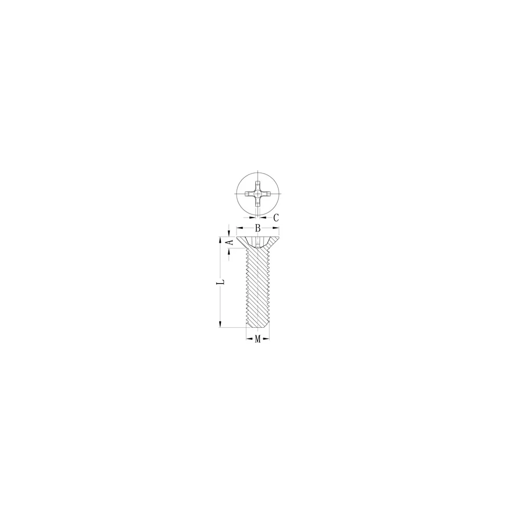 GCSHSC-7046 | Viti in plastica con intaglio a croce | Gecko Fastener GmbH