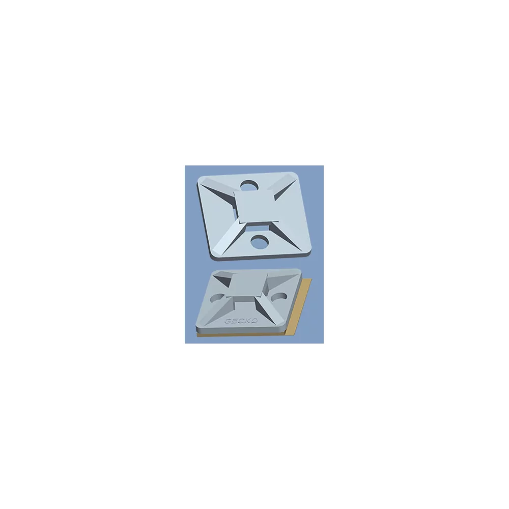 GCTM-AT | Cable tie holder / flat mounting base | Gecko Fastener GmbH