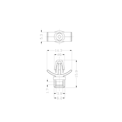 GCTM-3 | Kabelbinderhalter für Leiterplatte | Gecko Fastener GmbH