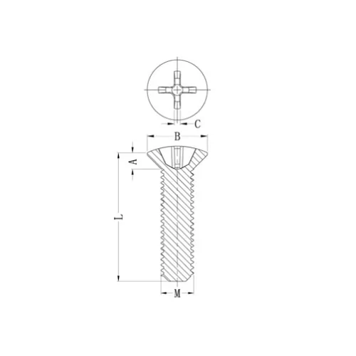 GCSOHSC-7047 | Kunststofschroeven kruisgleuf | Gecko Fastener GmbH