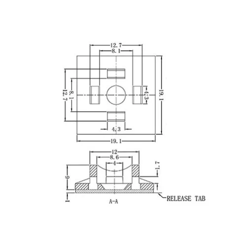 GFTH-5 FTH-5-01 | Support de câble plat / Socle de montage | Americom