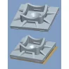 GFTH-7A1 Series - Cable tie holder with adhesive fixing and screw fixing