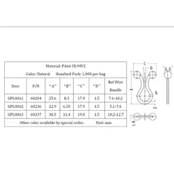 GPL / TL | Kogelkabelbinders, bundelbanden | Gecko Fastener GmbH 2