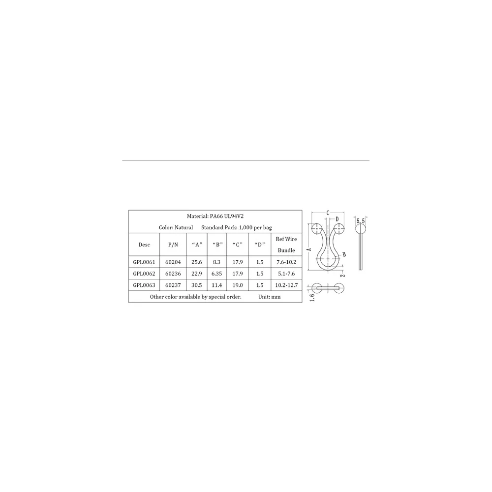 GPL / TL | Kugel-Kabeldriller, Drehbinder | Gecko Fastener GmbH