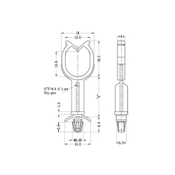 GSHK / SHK | Abstandsclip für Kabelstränge | Gecko Fastener GmbH 2