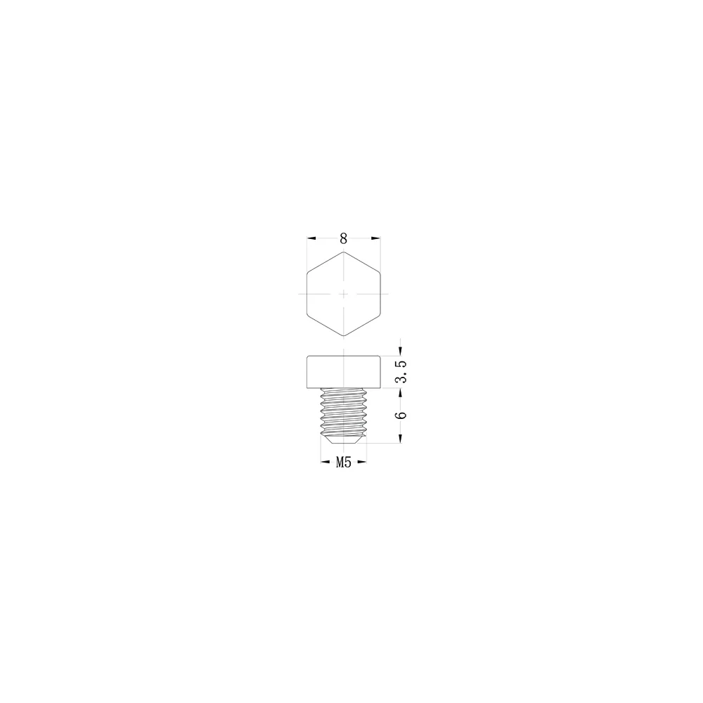 GHHS-4017-M5 | Kunststofschroef metrisch zeskant | Gecko Fastener GmbH