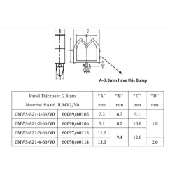 GMWS-A21 / MWSEA2 | Miniaturkabelhalter | Gecko Fastener GmbH 2