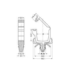 GSLWS-01 | Afsluitbare kabelhouder | Gecko Fastener GmbH 2