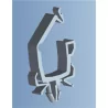 GSLWS-02 Series - Cable holder with locking mechanism and expansion anchor
