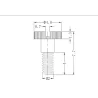 Rändelschraube mit Schlitz