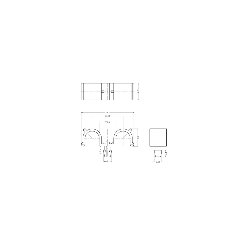GDHURC / DHURC | Plastic cable clip | Gecko Fastener GmbH
