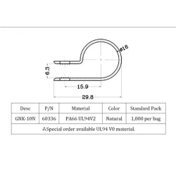 GNK / Serre-câble / Collier de serrage | Gecko Fastener GmbH 2