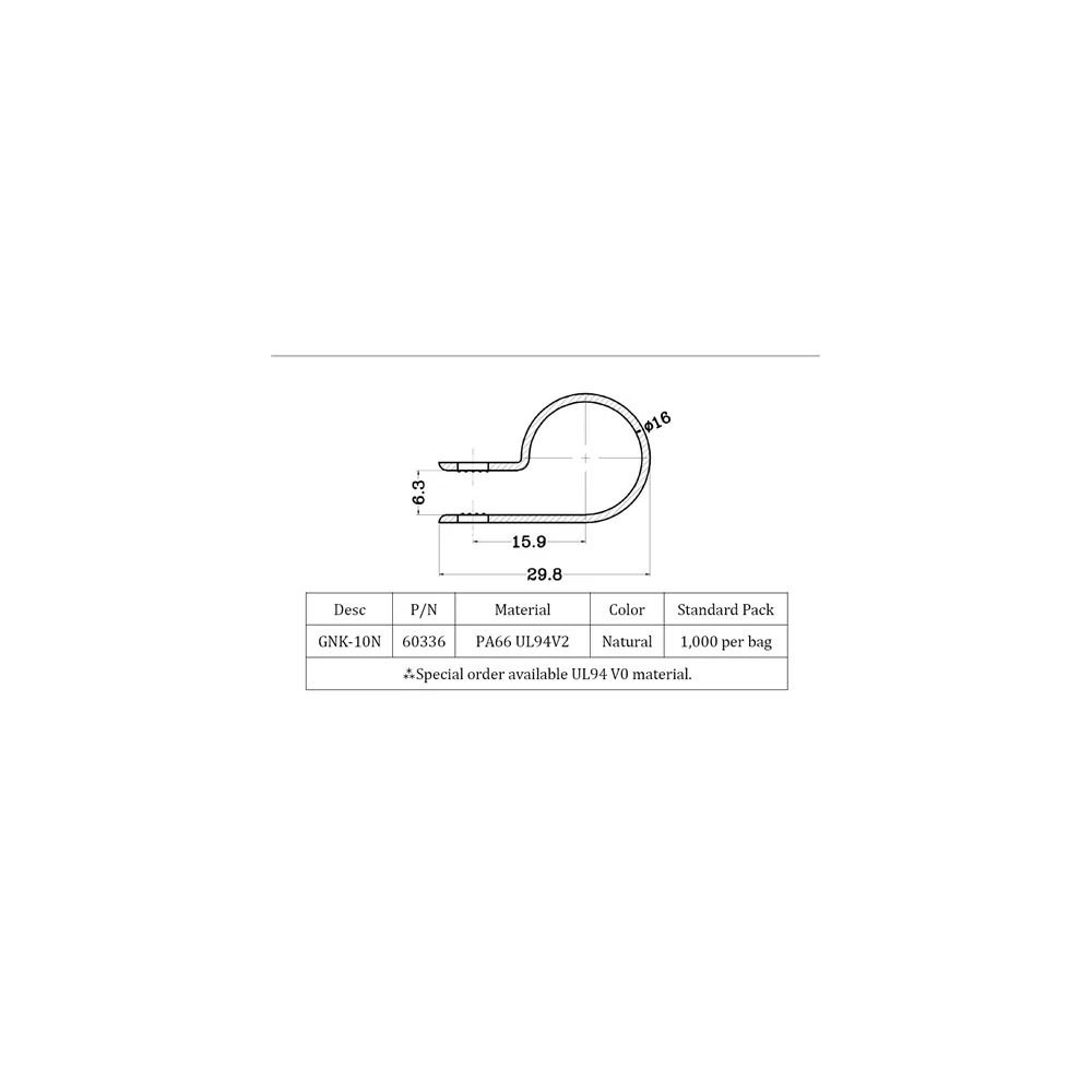 GNK / Kabelklemme / Kabelschelle | Gecko Fastener GmbH