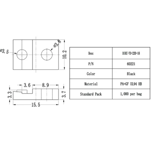 GIEC-TO / IEC-TO | Transistor-Halter | Gecko Fastener GmbH