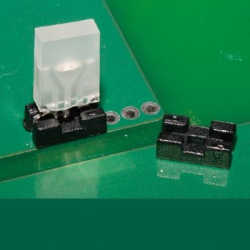 GLED-3x2KQ - Supporto per LED quadrati a 3 pin | Gecko Fastener GmbH 2