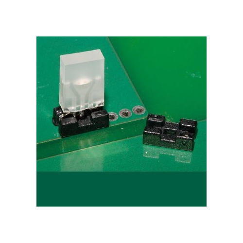 GLED-3x2KQ - 3 pin Quadrate LED Holder | Gecko Fastener GmbH