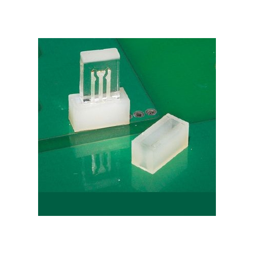 GQLG-4S - Soporte para LED cuadrado de 3 pines | Gecko Fastener GmbH
