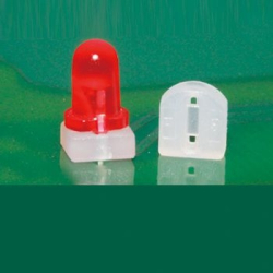 GLED3-1SQ - 3, 2 pin Cylinder LED Holder | Gecko Fastener GmbH 2