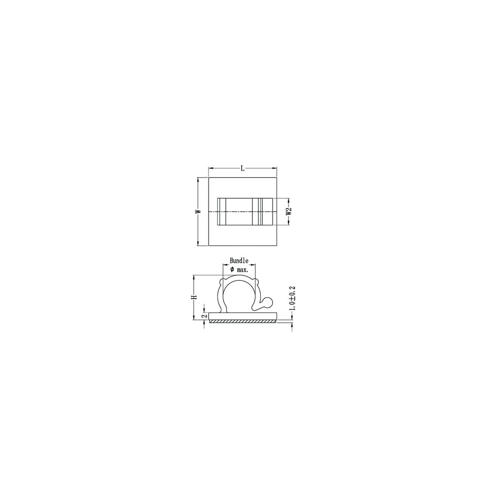GRA | Portacavi autoadesivo | Gecko Fastener GmbH