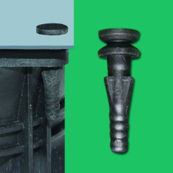 GSRD-7AK - Rivet à encliqueter anti-vibrations pour ventilateur | Gecko Fastener GmbH 2