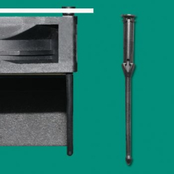GSRD-5H - Trillingsdempende ventilator-klikklinknagel | Gecko Fastener GmbH 2