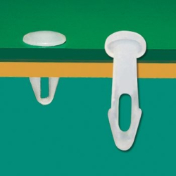 GMB-05F - Canoe Clip, Plastic, Natural | Gecko Fastener GmbH 2