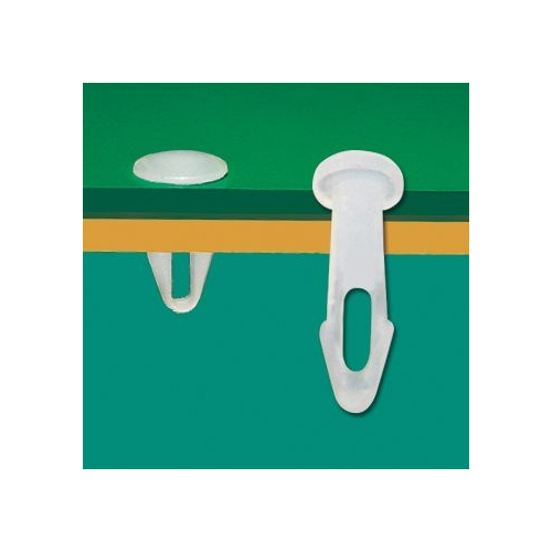 GMB-05F - Canoe Clip, Plastic, Natural | Gecko Fastener GmbH