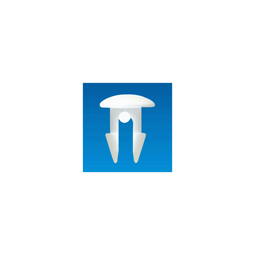 GMB-08M - Canoe Clip, Plastic, Natural | Gecko Fastener GmbH