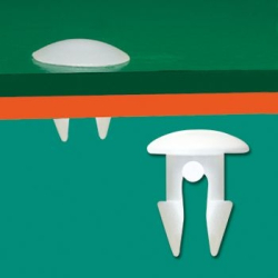 GMB-08M - Canoe Clip, Plastic, Natural | Gecko Fastener GmbH 2