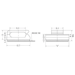 GMWSB / MWSSEBE | Mini kabelhouder zelfklevend | Gecko Fastener GmbH 2