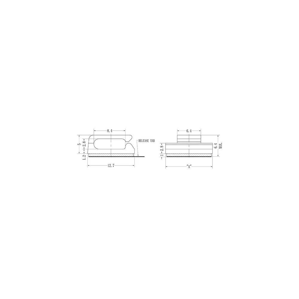 GMWSB / MWSSEBE | Mini kabelhouder zelfklevend | Gecko Fastener GmbH