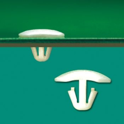 GMBM-1A - Clip Canoe, plástico, natural | Gecko Fastener GmbH 2