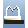GMWSB 2-serie - Zijdelings draadzadel op zelfklevende basis