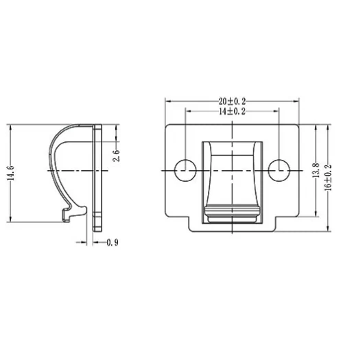 GSN-2 | Kabelhalter mit Klebeboden | Gecko Fastener GmbH