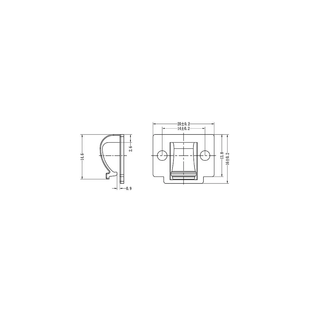 GSN-2 | Kabelhalter mit Klebeboden | Gecko Fastener GmbH