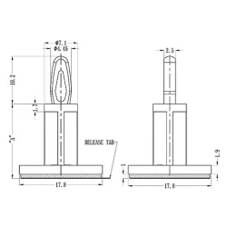 GCBS2 / CBSB | Entretoise autocollante | Gecko Fastener GmbH 2