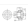 GNS-TS4 - Washer / attachment disc with flange #2
