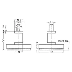 GCBS4 / CBSBT | Abstandshalter selbstklebend | Gecko Fastener GmbH 2