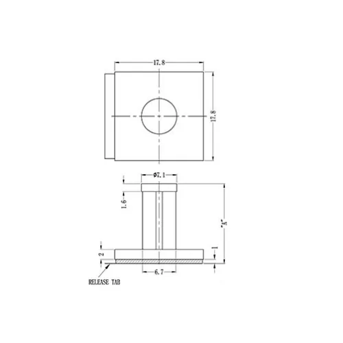 GPSB / PSB / Entretoise avec fond adhésif | Gecko Fastener GmbH