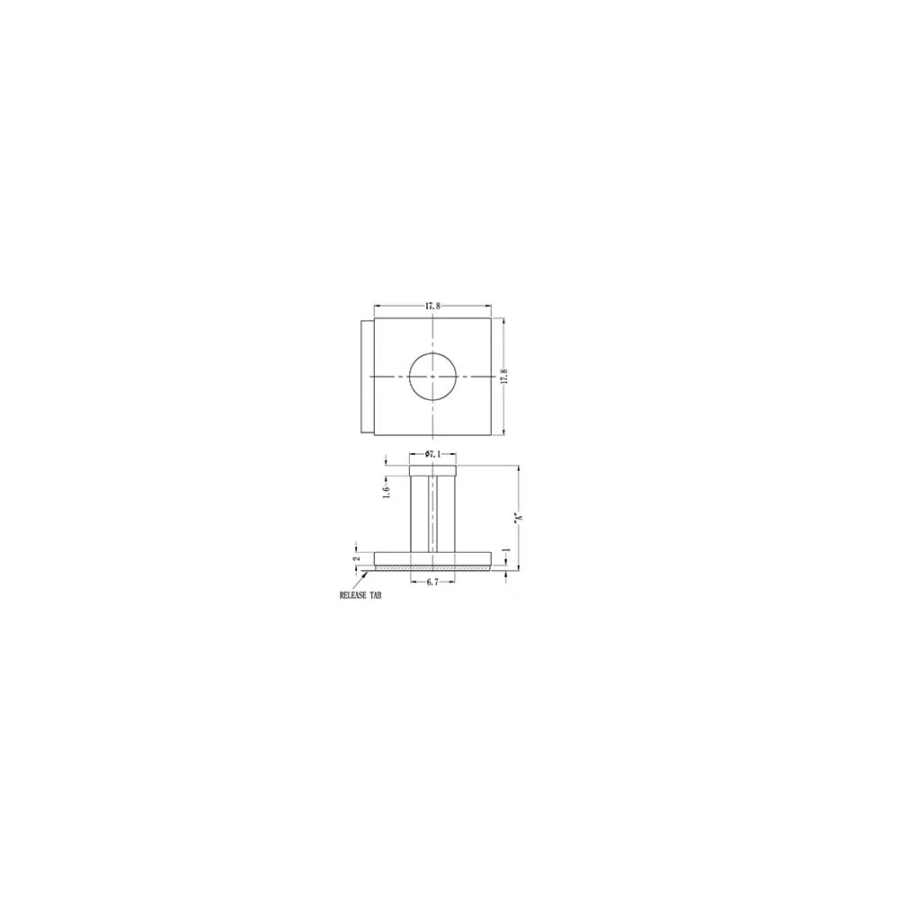 GPSB / PSB / Spacer with adhesive base | Gecko Fastener GmbH