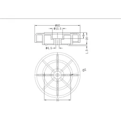 GBF-1002 / Base dell'alloggiamento con fissaggio a vite | Gecko Fastener GmbH 2