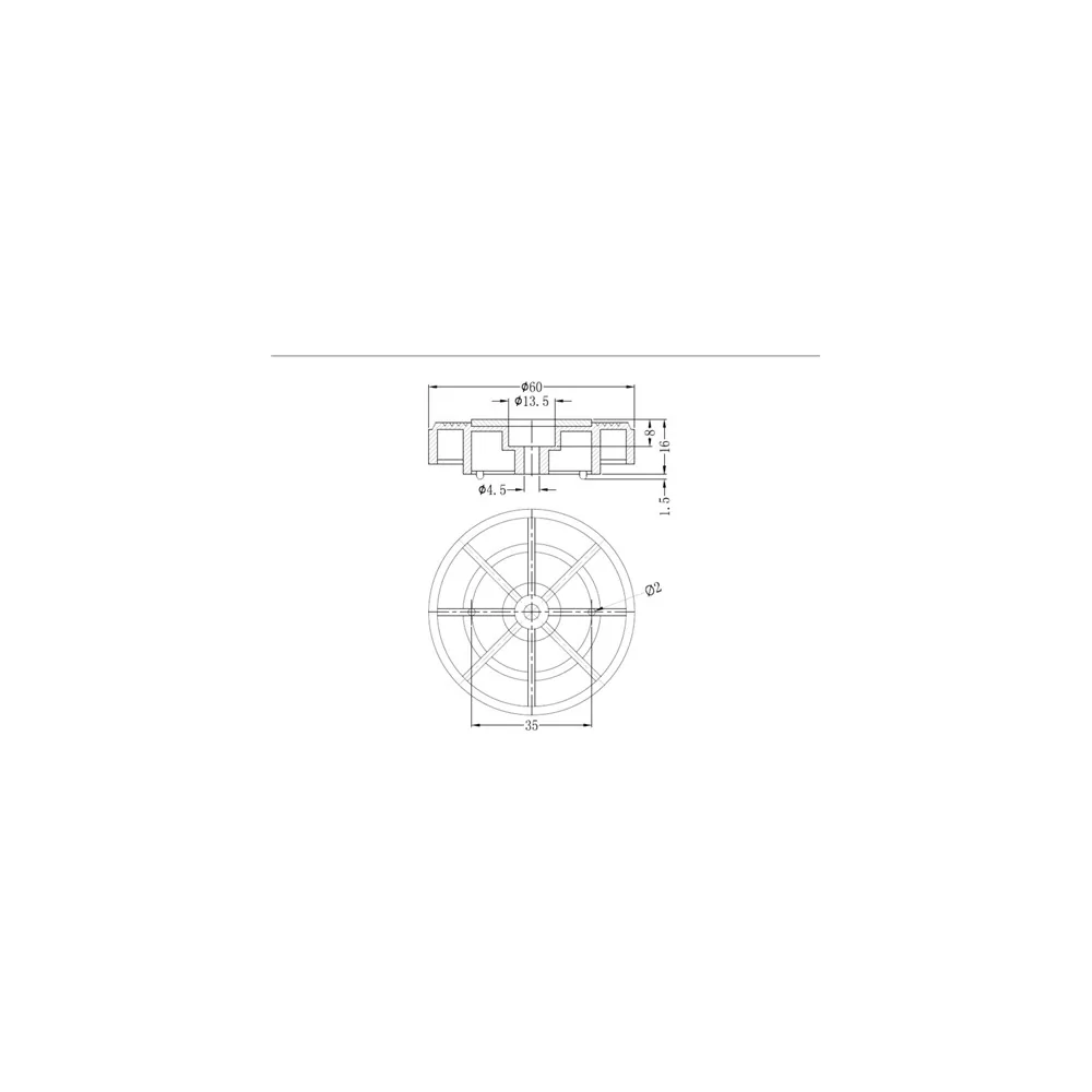 GBF-1002 / Behuizing voet met schroefbevestiging | Gecko Fastener GmbH
