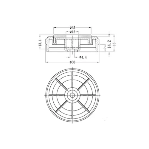 GFFG-3ABB-G | Gehäusefuß | Gecko Fastener GmbH