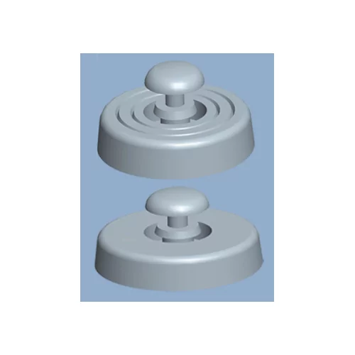 GF-103 / FF series | Housing base with expanding rivet | Gecko Fastener GmbH