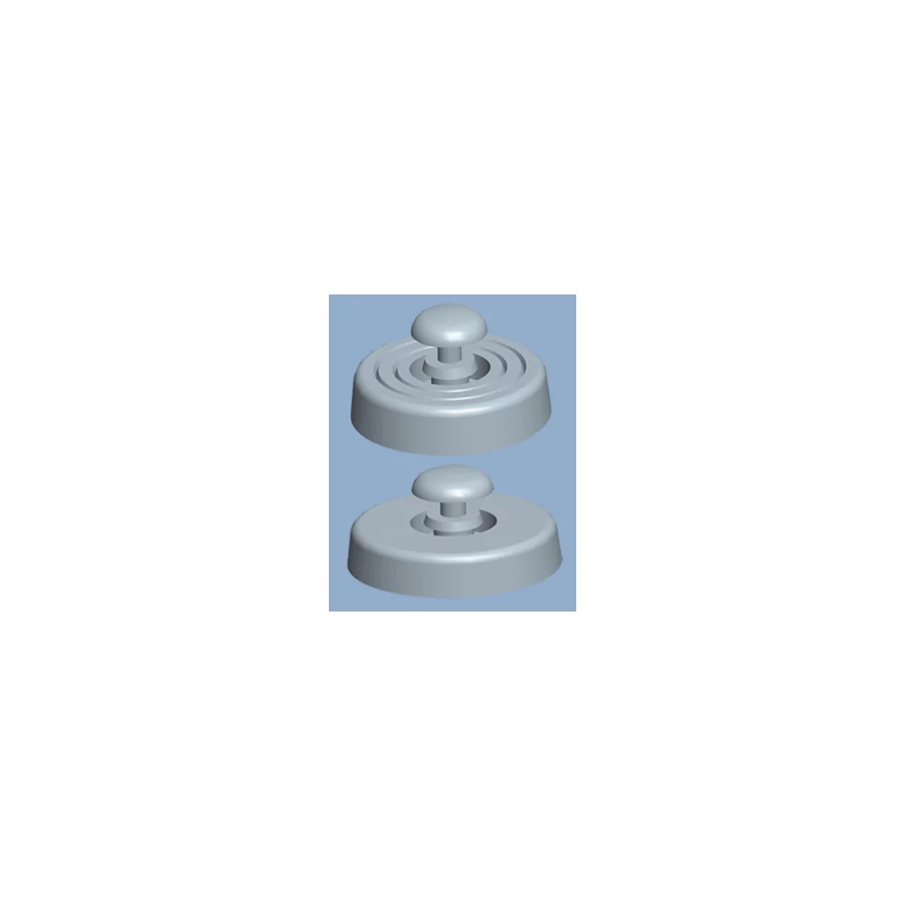 GF-103 / FF-Serie | Gehäusefuss mit Spreizniete | Gecko Fastener GmbH