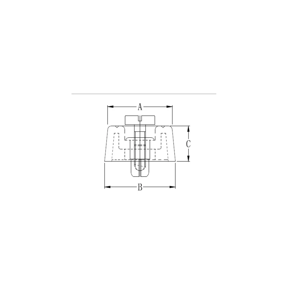Série GF-1 / Série FF | Pied de boîtier | Gecko Fastener GmbH