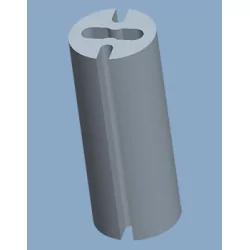 GLEDM-2 / LED - Entretoise en PVC difficilement inflammable | Gecko Fastener GmbH