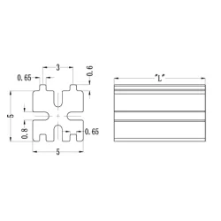GLED / LED-Abstandshalter, Quadratisch | Gecko Fastener GmbH 2