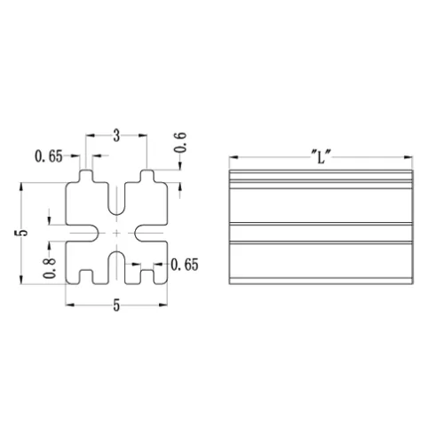 Distanziatore GLED / LED, quadrato | Gecko Fastener GmbH