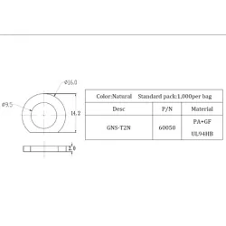 GNS-T2N / Unterlegscheibe | Gecko Fastener GmbH 2